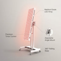 Red Light Therapy Device with Stand - Moving Pro Series Professional Edition — infographic