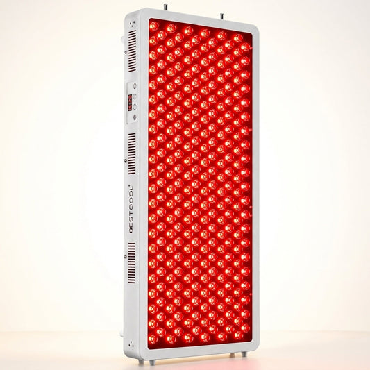 Red Light Therapy Panel, 4 Wavelengths Full Body Infrared Light Therapy, 300 Elite Grade Dual Chip Leds, FSA-HSA Red Light Device at Home, Ideal for Body, Face. 500W. Modular Design. — Studio Shot