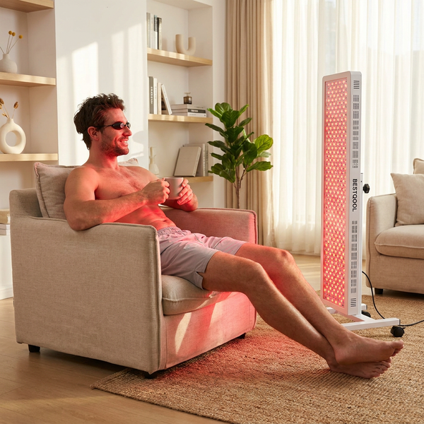 Red Light Therapy Panel, 4 Wavelengths Full Body Infrared Light Therapy, 300 Elite Grade Dual Chip Leds, FSA-HSA Red Light Device at Home, Ideal for Body, Face. 500W. Modular Design.